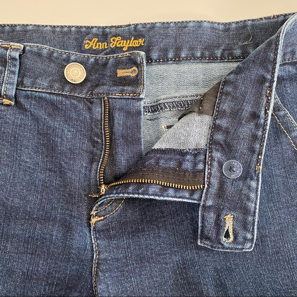 Ann Taylor Modern Fit Lindsay Waist Denim Capri Jeans Women’s Size 10 - Picture 6 of 12
